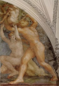 Rosso Fiorentino: La cacciata o Il peccato originale.